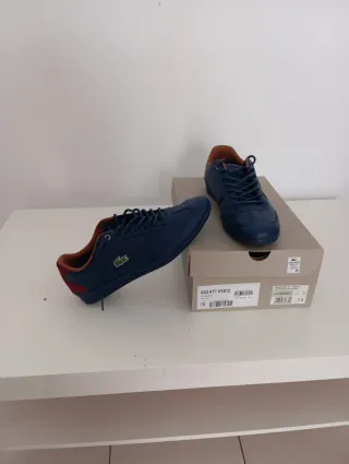 Zapatillas deportivas Lacoste en color azul con de