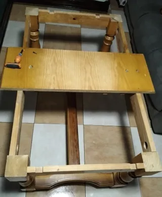 Mesa extensible de madera