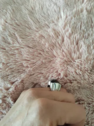 Anillo Plata y Onix Talla Oso
