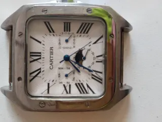 Reloj Cartier Santos Plata y Blanco