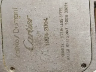 Reloj Cartier Santos Plata y Blanco