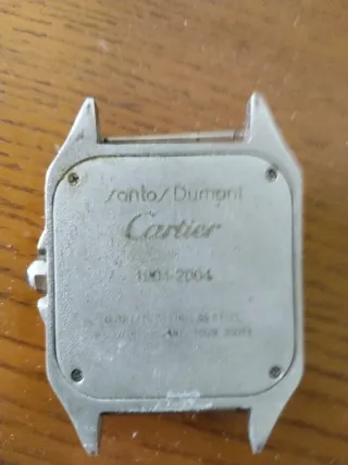 Reloj Cartier Santos Plata y Blanco