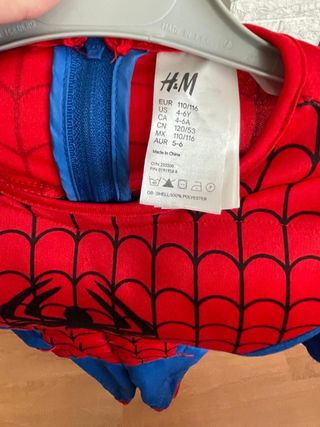 Disfraz infantil Spiderman Talla 4-6 Años