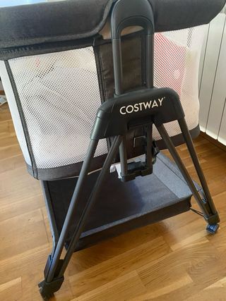 Cuna colecho Costway + colchón Pekitas