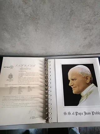 Álbum Sellos Visita Juan Pablo II España