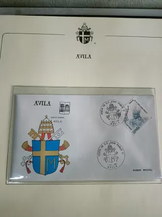 Álbum Sellos Visita Juan Pablo II España