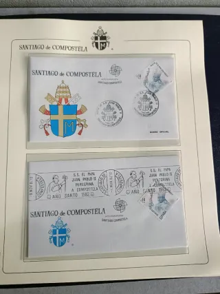 Álbum Sellos Visita Juan Pablo II España