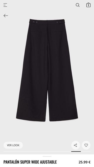 Pantalón Wide Leg Stradivarius Talla 36