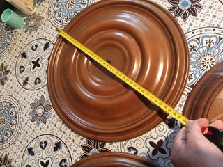 3 Rosoni in Legno per lampadario da soffitto