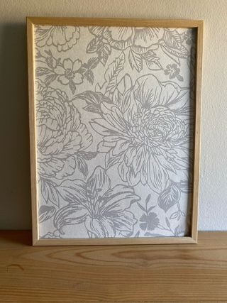 Cuadro Madera Floral 32x42cm