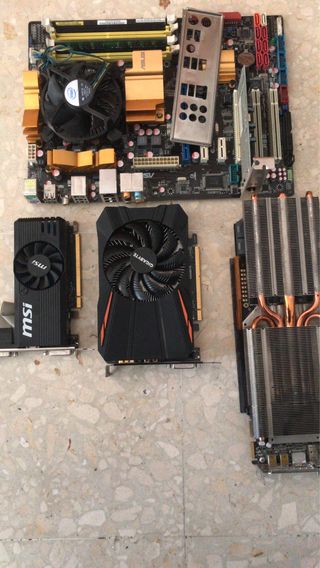 Lote Placa Base y Tarjetas Gráficas Gigabyte MSI