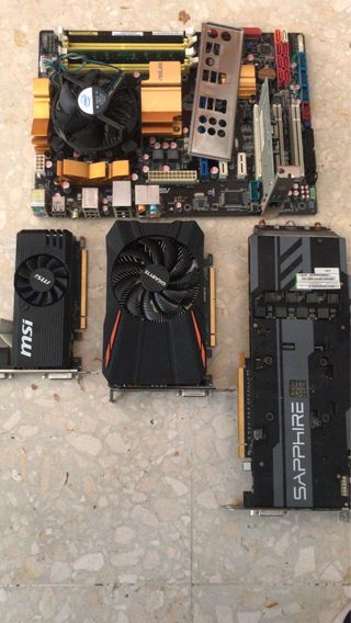 Lote Placa Base y Tarjetas Gráficas Gigabyte MSI