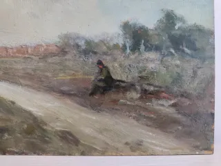 Quadro dipinto olio su tavola Gaetano Bocchetti