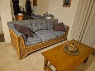 Sofá de médula 3 plazas, para interior y exteriors