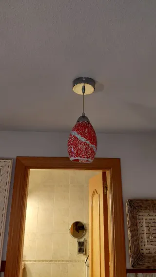 Lámpara de techo colgante de cristal