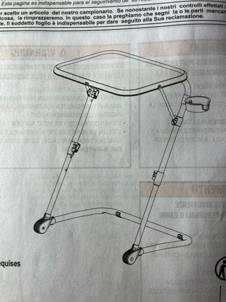 Mesa Plegable Portátil Negra