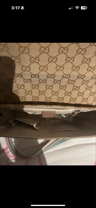 Bandolera Gucci Beige y Rosa
