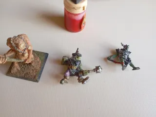 4 figuras,plomo, señor de los anillos, pintadas