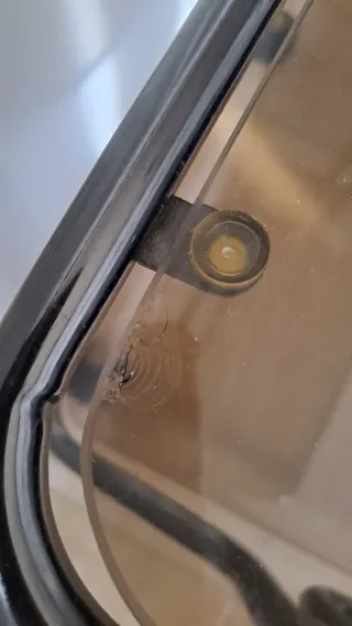 Mesa auxiliar de vidrio de 3 niveles con ruedas