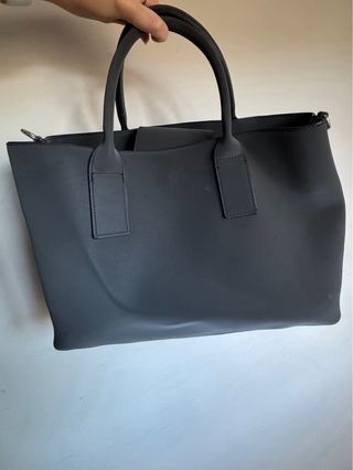 Bolso shopper de hombro gris Parfois