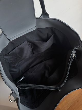 Bolso shopper de hombro gris Parfois