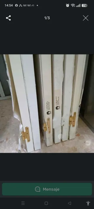 Lote puertas madera nuevas