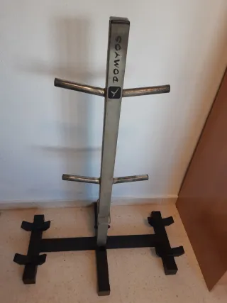 Soporte Domyos discos, mancuernas y barras