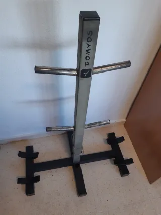 Soporte Domyos discos, mancuernas y barras