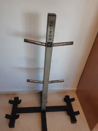 Soporte Domyos discos, mancuernas y barras