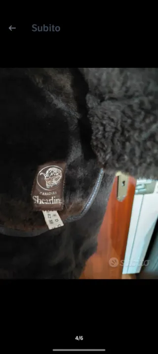 Cappotto Canadian donna pelle marrone taglia 42