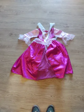 Disfraz Princesa Niña Rosa