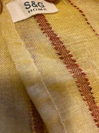 Tendone a righe giallo e marrone