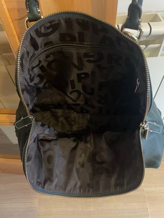 Bolso Purificación García verde, medidas 38x28x13.