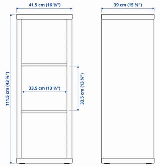 Estantería Ikea Kallax 42x147cm Blanca 2 unidades