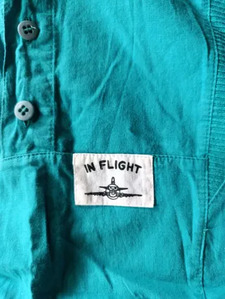 Camiseta Vintage Manga Larga Teal