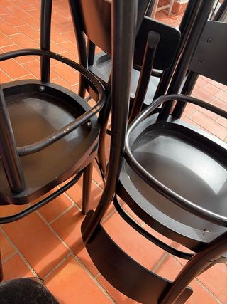 6 Sedie da Pranzo Ikea Nere in Legno