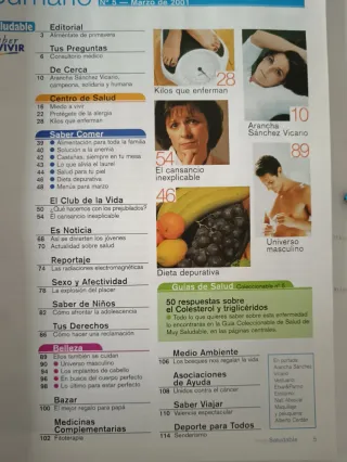 Revistas "Saber Vivir "