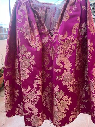 Traje Fallera Niña Rosa y Morado