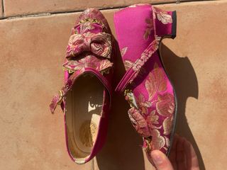 Traje Fallera Niña Rosa y Morado