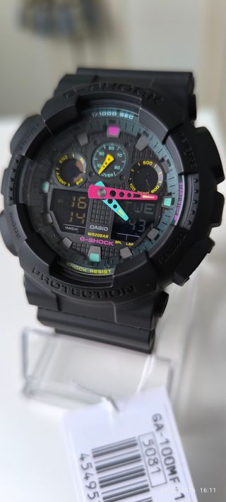 Casio G-Shock GA-100MF-1AER Reloj Negro Multicolor
