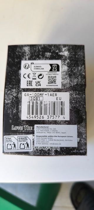 Casio G-Shock GA-100MF-1AER Reloj Negro Multicolor