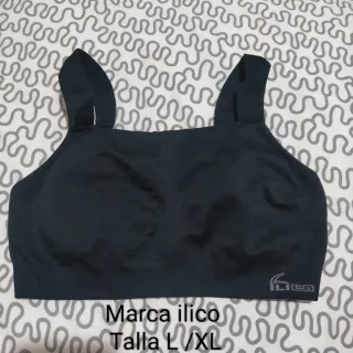 Sujetador deportivo Ilico Negro Talla L/XL