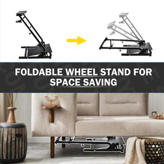 Soporte Volante y Pedales Ajustable Plegable