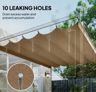 Tetto per pergola beige/marrone