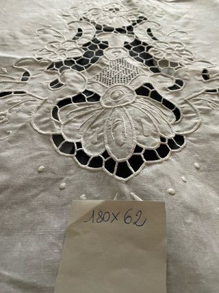 Coppia Tende Lino Ricamato nuove