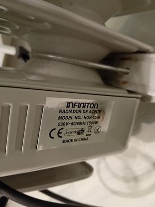 Radiador de aceite blanco