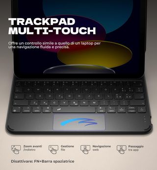 Cover Dexnor iPad 11/10 Gen con Tastiera