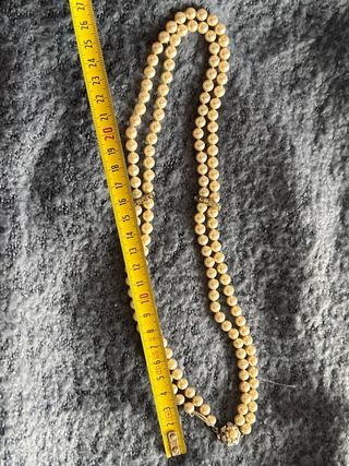 Collar de perlas doble con cierre dorado VER NOTAS