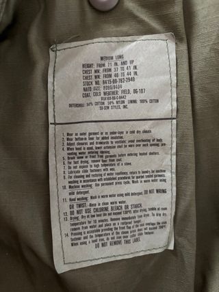 Chaqueta original M65 US ARMY Vintage