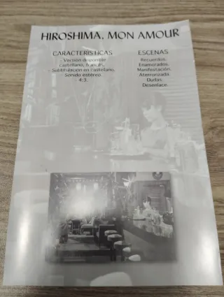 DVD Hiroshima, Mon Amour (Alain Resnais)